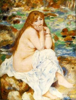 Pierre Auguste Renoir : Seated Bather V